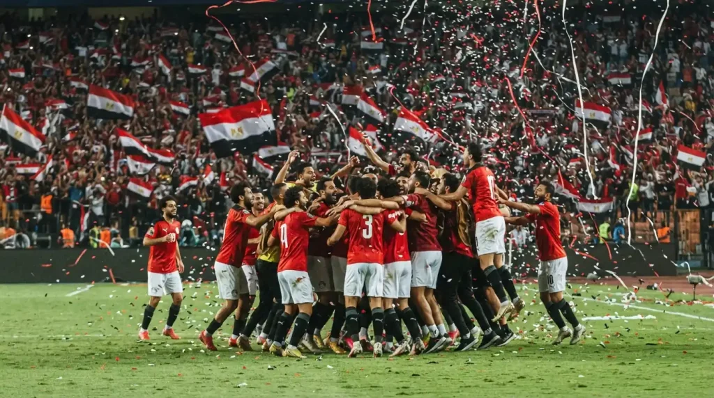 منتخب مصر يحتفل بالتأهل لدور الـ32 في كأس العالم 2026