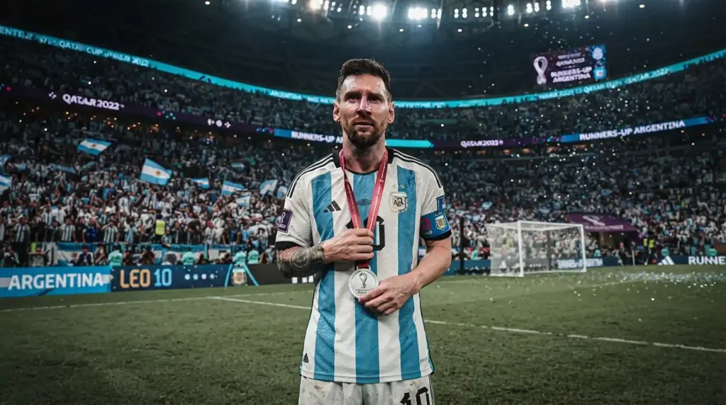 ميسي يبكي بعد خسارة نهائي كأس العالم 2026 أمام إسبانيا