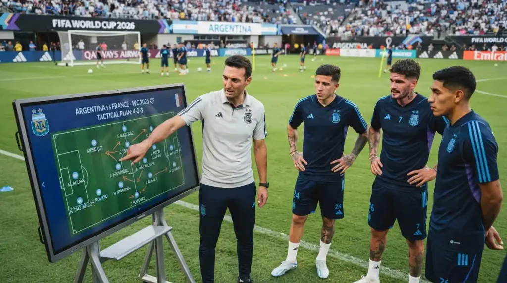تكتيك الأرجنتين في نهائي كأس العالم 2026 أمام إسبانيا