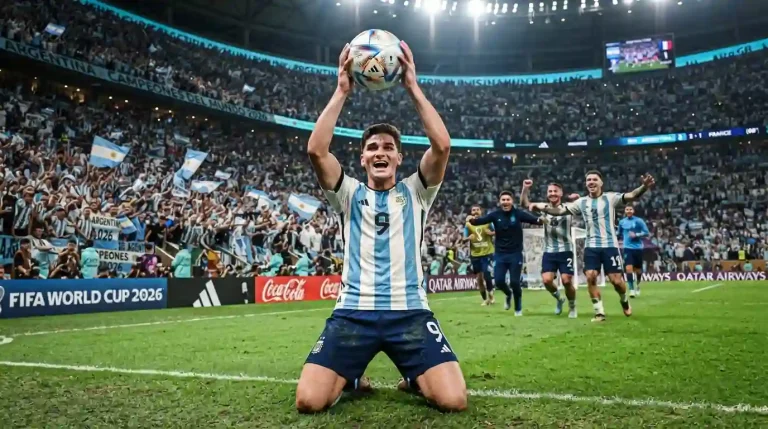ألفاريز يحتفل بهدفه في مونديال 2026 وأتلتيكو يُحدد سعره النهائي