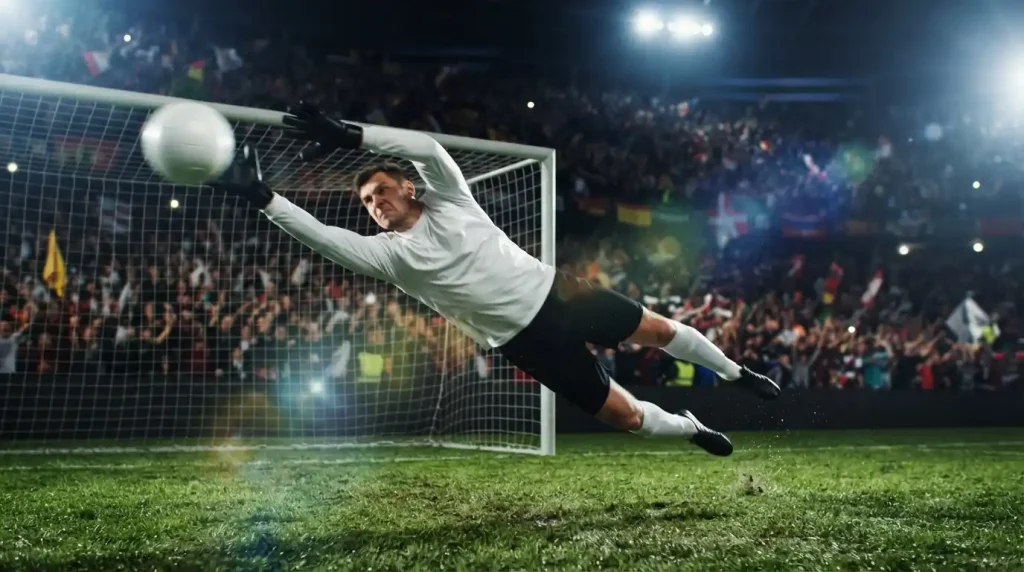 حارس مرمى إنجلترا يتصدى لكرة خطيرة في كأس العالم 2026