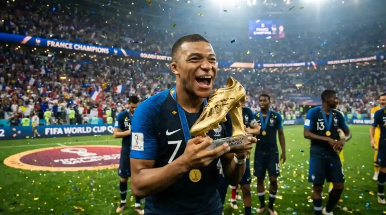 مبابي يحمل الحذاء الذهبي في مونديال 2026