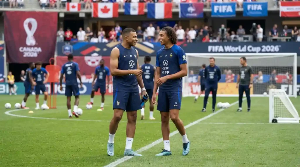 مبابي وأوليسي معاً في معسكر فرنسا حيث دار الحديث عن أوليسي ريال مدريد انتقال 2026