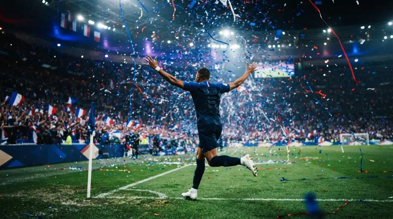مبابي هداف كأس العالم 2026 يحتفل بهدفه التاريخي