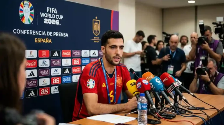 ميرينو في المؤتمر الصحفي قبل مواجهة ميرينو ميسي نهائي 2026