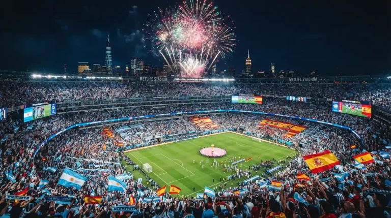 نهائي كأس العالم 2026 بين إسبانيا والأرجنتين في ملعب ميتلايف