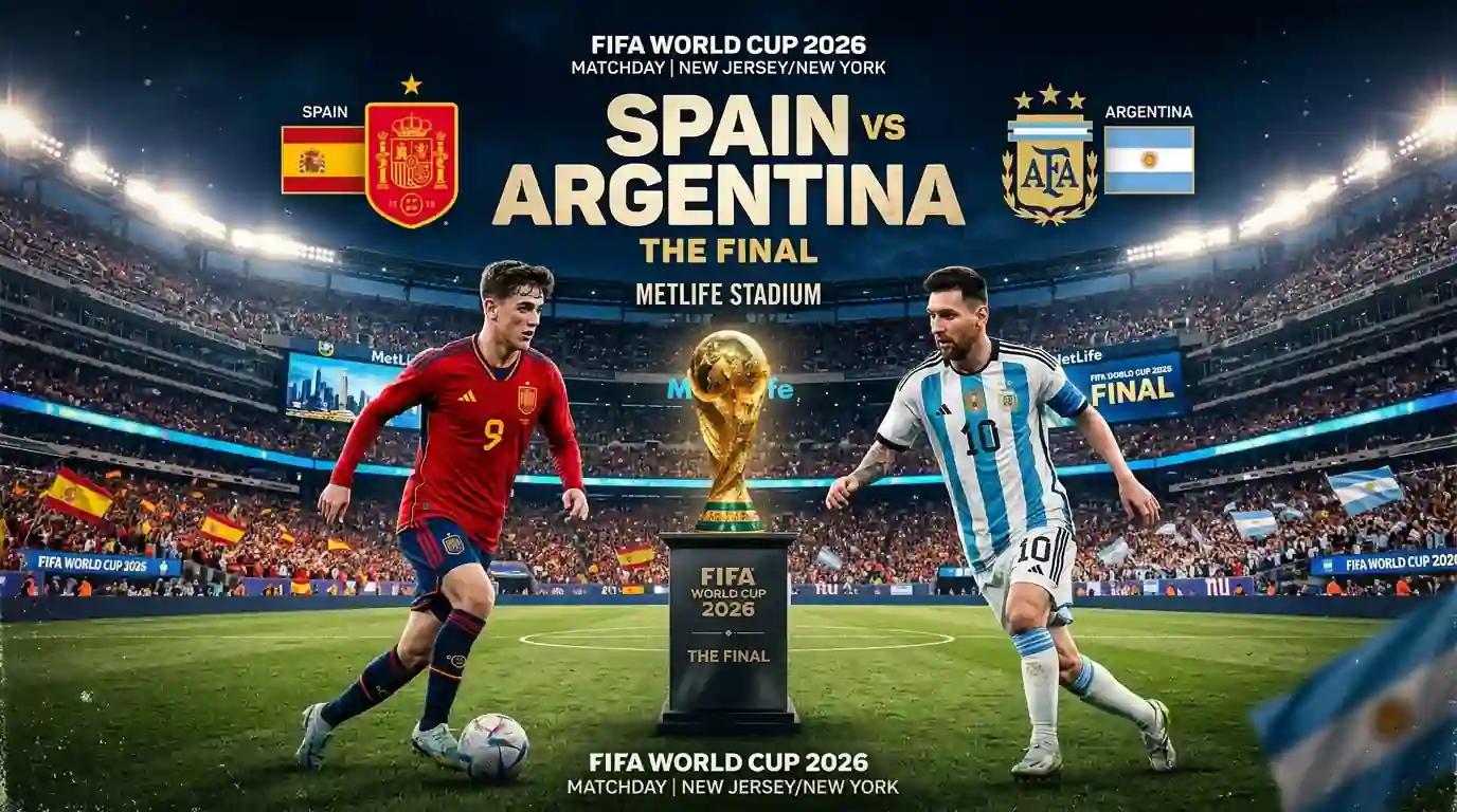 إحصاءات نهائي كأس العالم 2026 بين إسبانيا والأرجنتين في نيوجيرسي