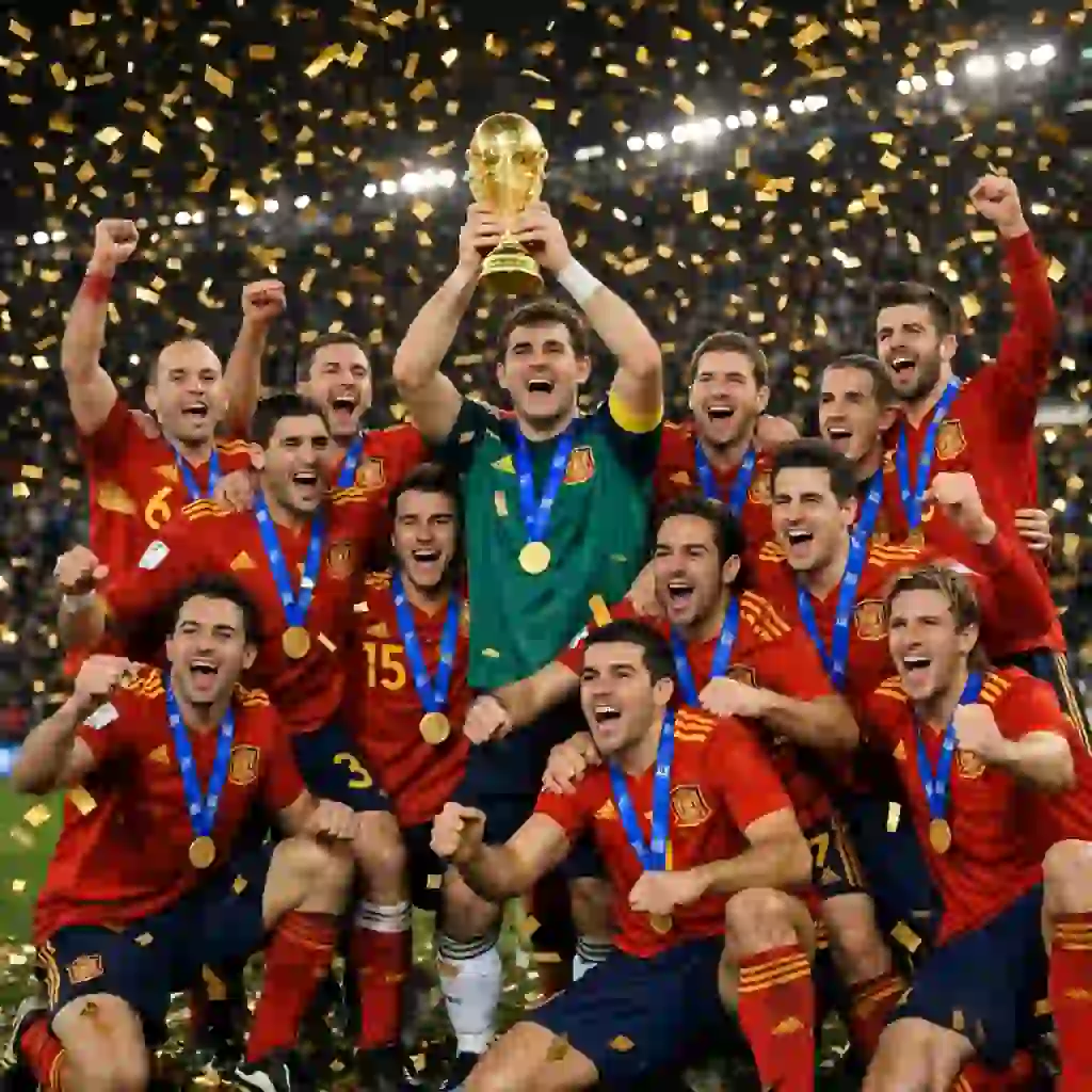 احتفال إسبانيا بلقب كأس العالم 2026