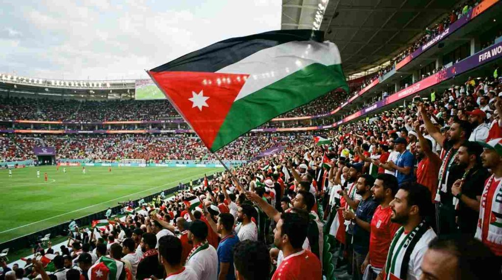 علم الأردن مرفوعًا في كأس العالم 2026