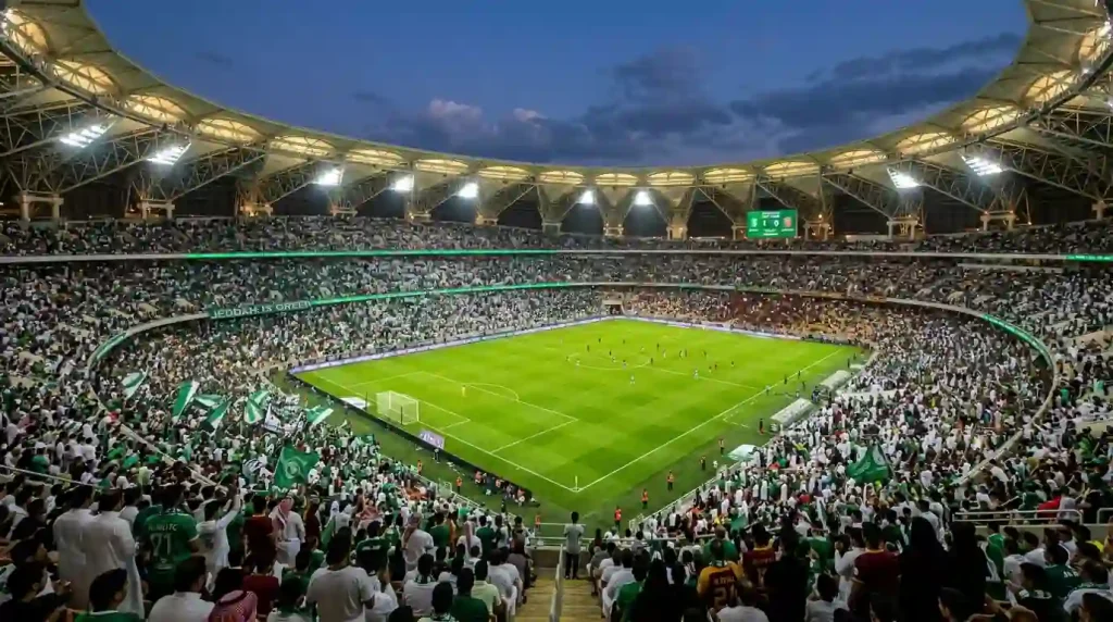 ملعب الأهلي خلال المباراة