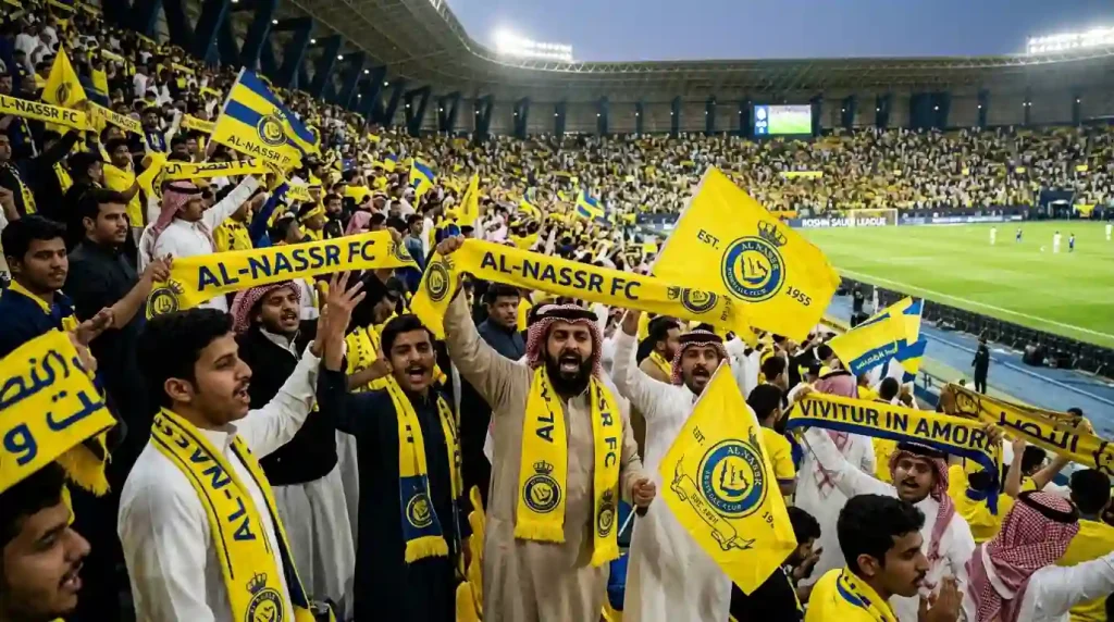 جماهير النصر تدعم الفريق