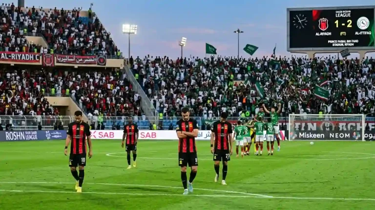 خسارة الرياض الاتفاق 4-2 في الجولة الأولى
