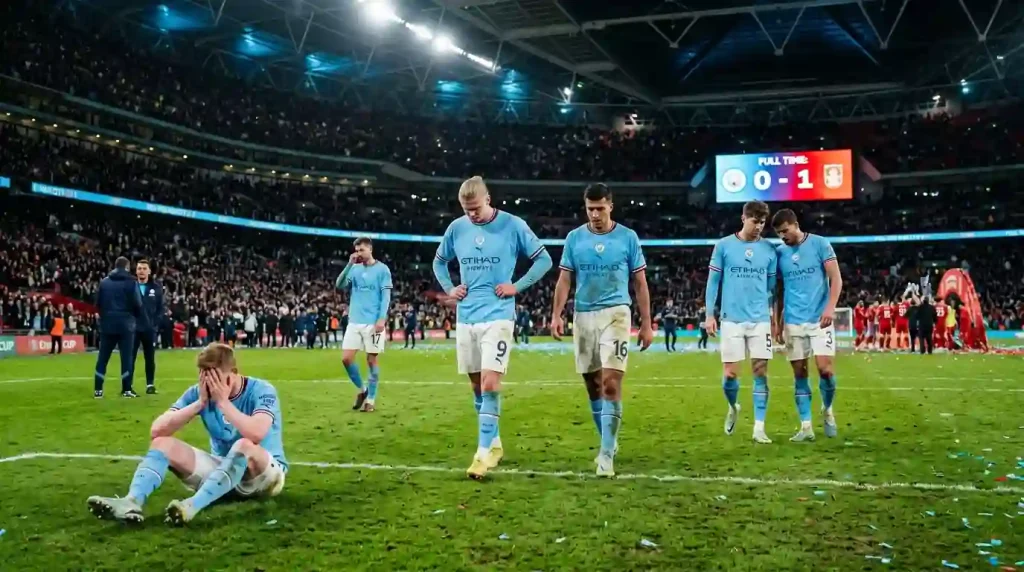 الجهاز الفني لأرسنال يدير المباراة من الخط الجانبي