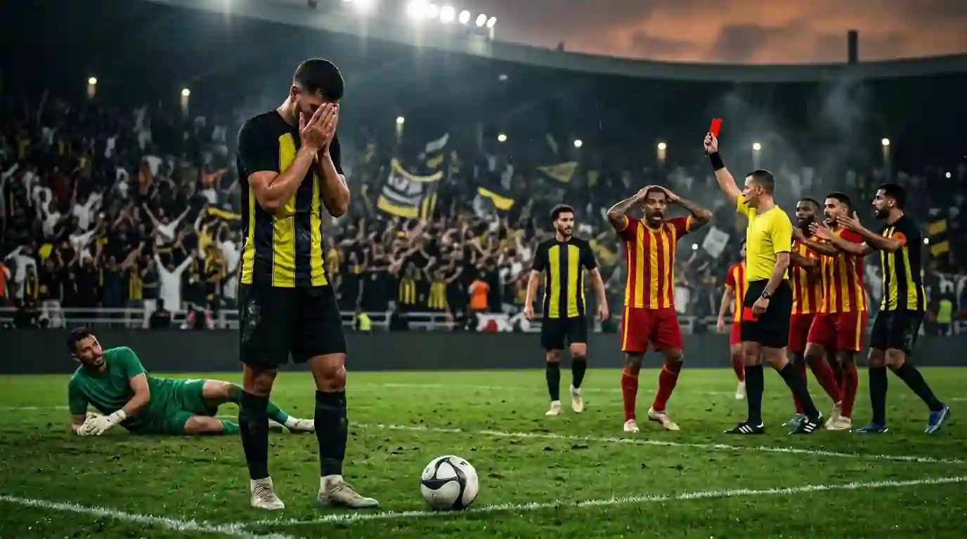 طرد بيريرا يهز الاتحاد في مواجهة الخلود