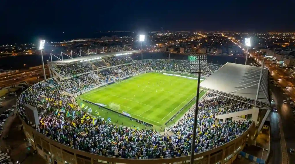 استاد الأمير عبدالله الفيصل خلال مباراة الاتحاد