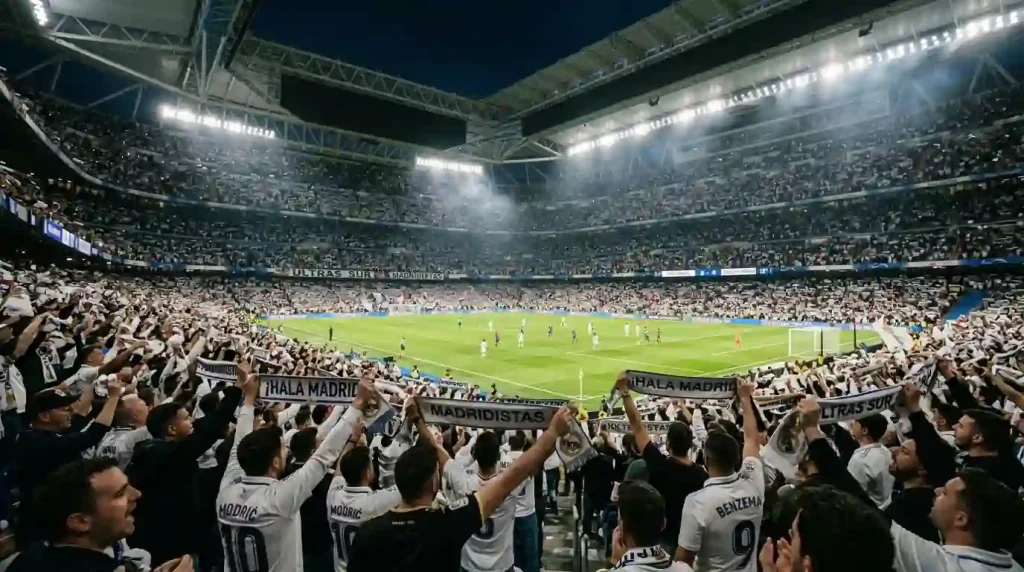 جماهير ريال مدريد في سانتياغو برنابيو